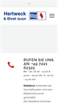 Mobile Screenshot of hertweck-ehret.de